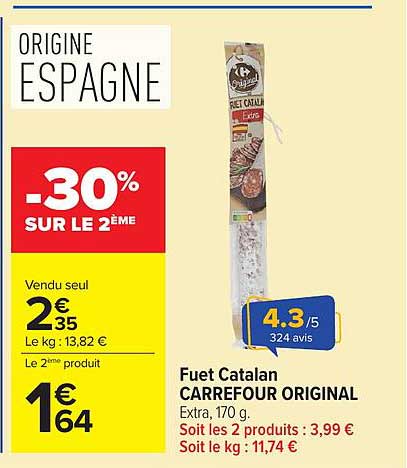 Fuet Catalan CARREFOUR ORIGINAL