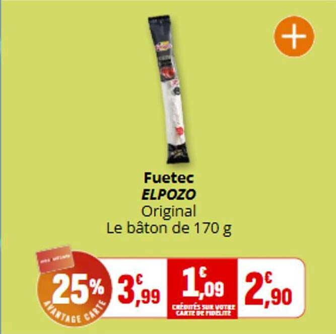 Fuetec ELPOZO Original Le bâton de 170 g