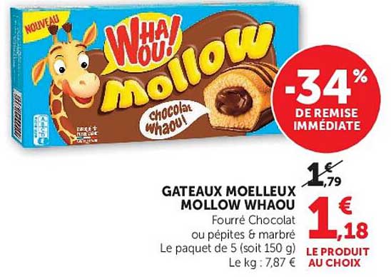 GATEAUX MOELLEUX MOLLOW WHAOU