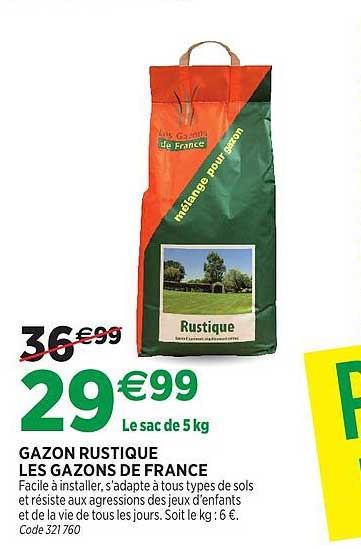 GAZON RUSTIQUE LES GAZONS DE FRANCE