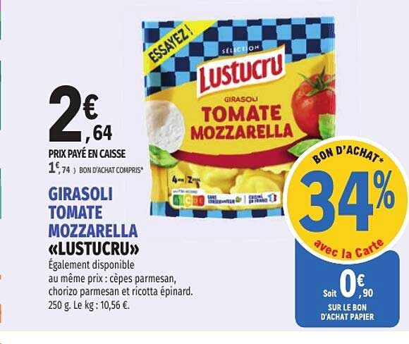 GIRASOLI TOMATE MOZZARELLA «LUSTUCRU»