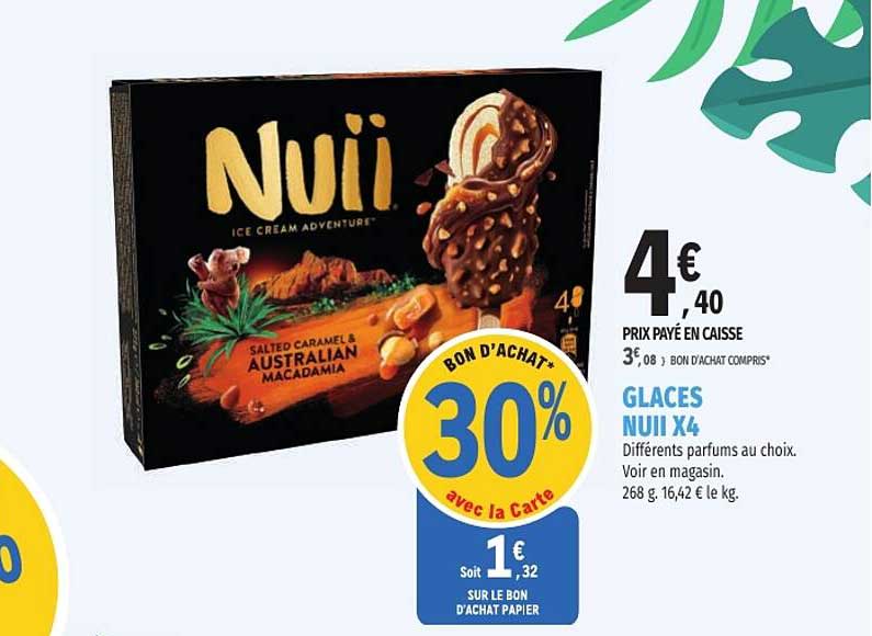 GLACES NUII X4