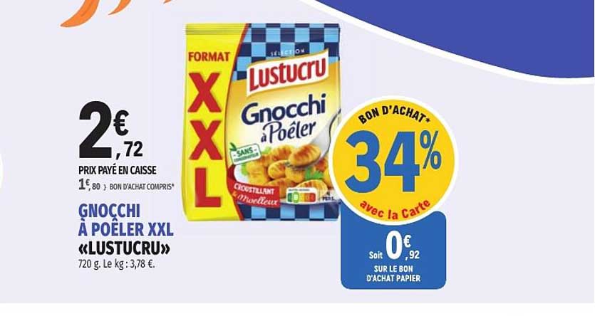 GNOCCHI A POÊLER XXL «LUSTUCRU»