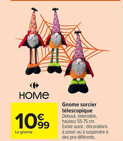 Gnome sorcier télescopique