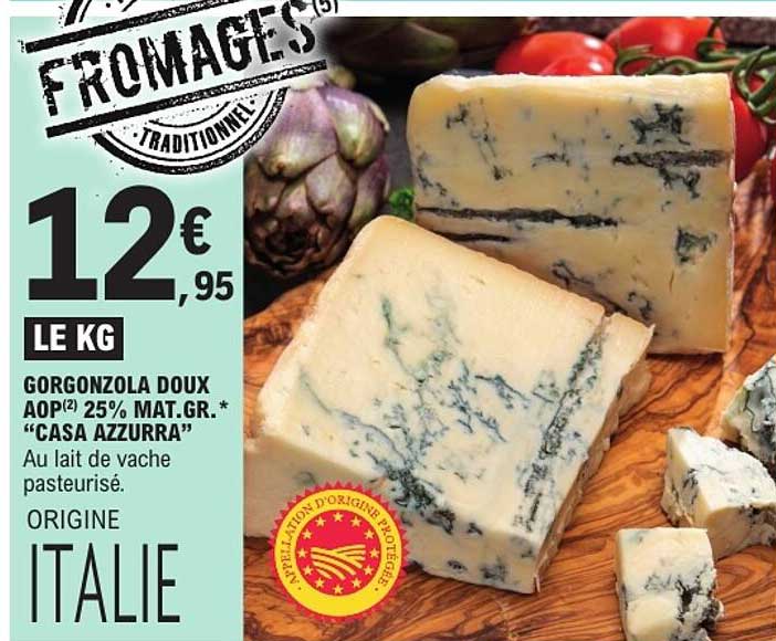 GORGONZOLA DOUX AOP 25% MAT.GR. "CASA AZZURRA"