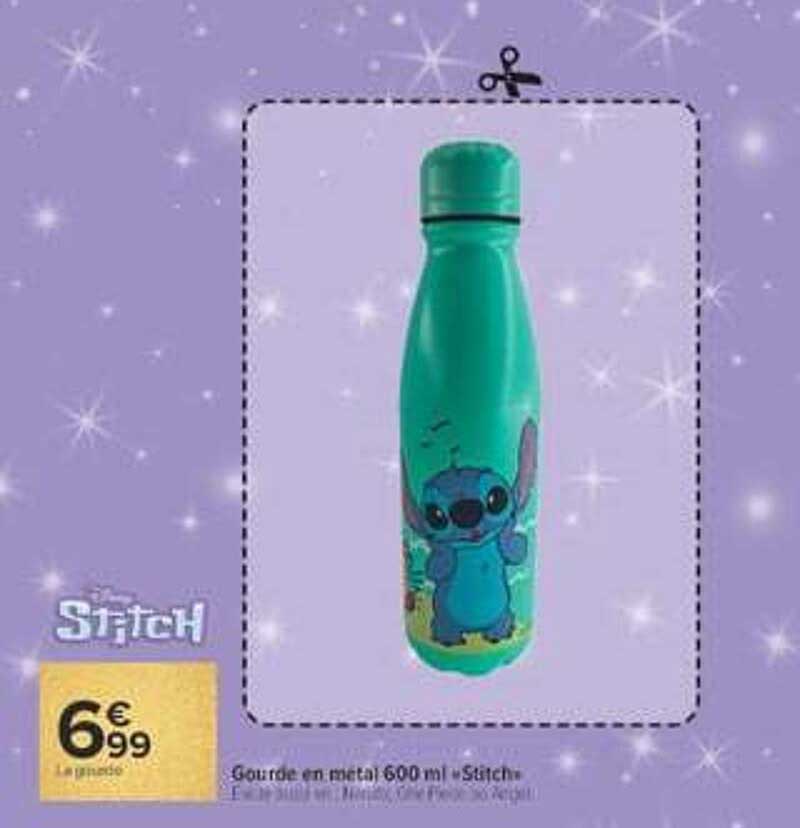 Gourde en métal 600 ml Stitch