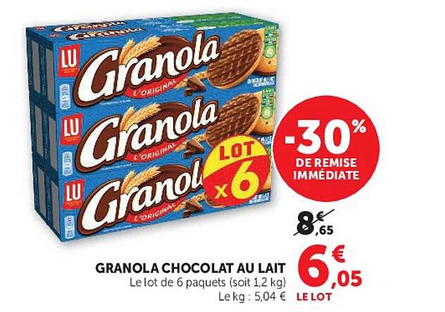 GRANOLA CHOCOLAT AU LAIT