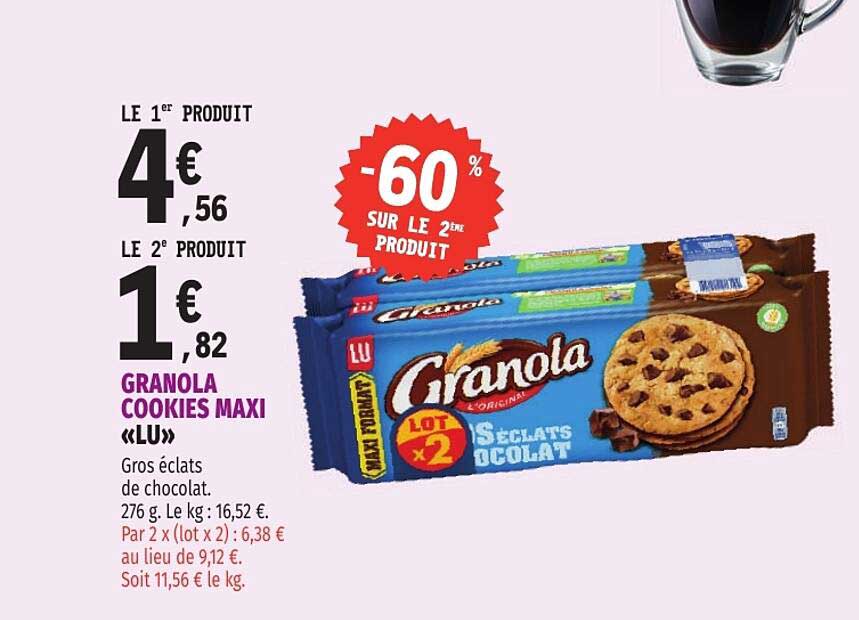 GRANOLA COOKIES MAXI «LU»