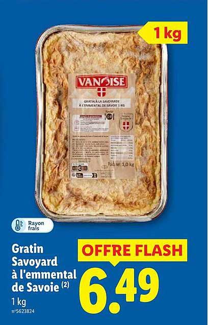 Gratin Savoyard à l'emmental de Savoie