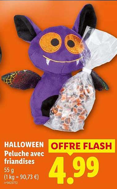 HALLOWEEN Peluche avec friandises
