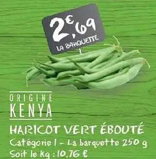 HARICOT VERT ÉBOUTÉ