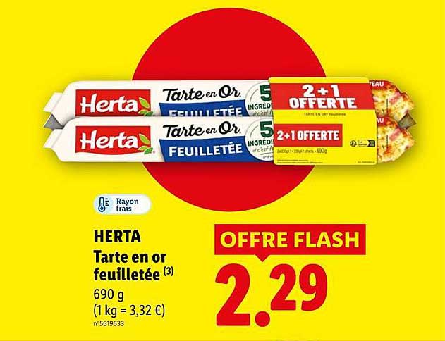 HERA Tarte en or feuilletée