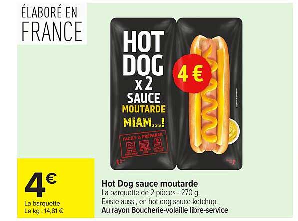 Hot Dog sauce moutarde