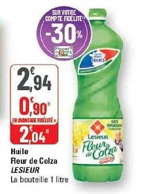 Huile Fleur de Colza LESIEUR