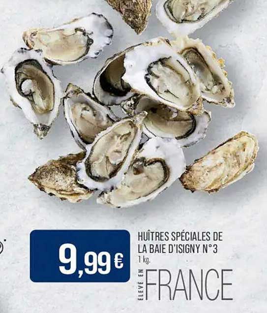 HUÎTRES SPÉCIALES DE LA BAIE D'ISIGNY N° 3