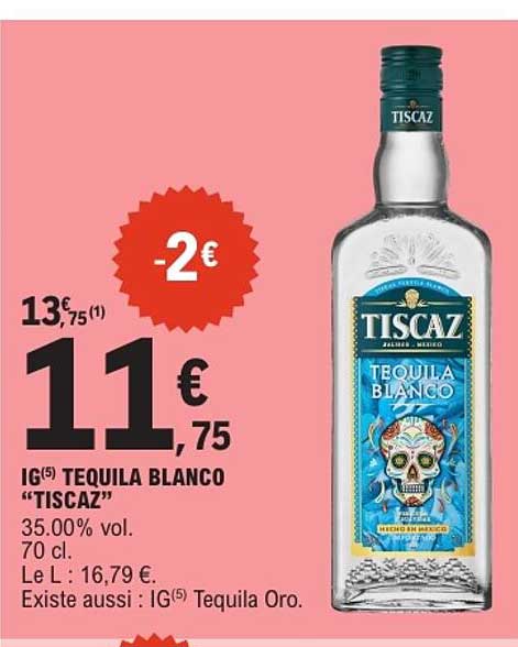 IG(5) TEQUILA BLANCO "TISCAZ"
