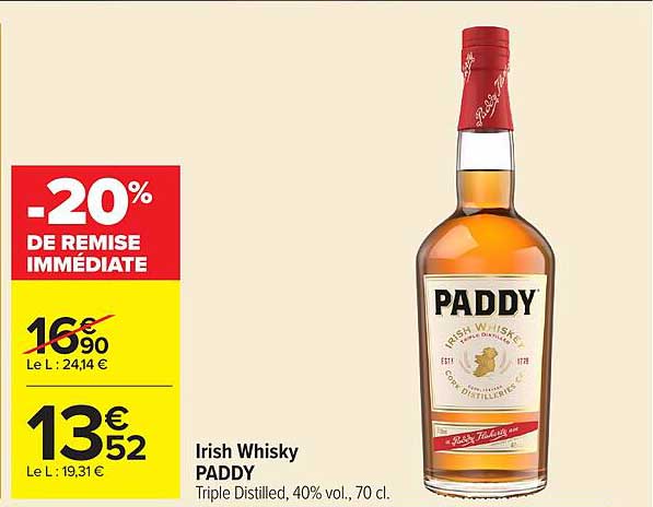 Irish Whisky PADDY