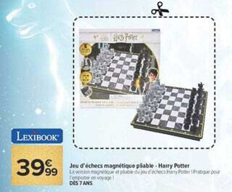 Jeu d’échecs magnétique pliable Harry Potter