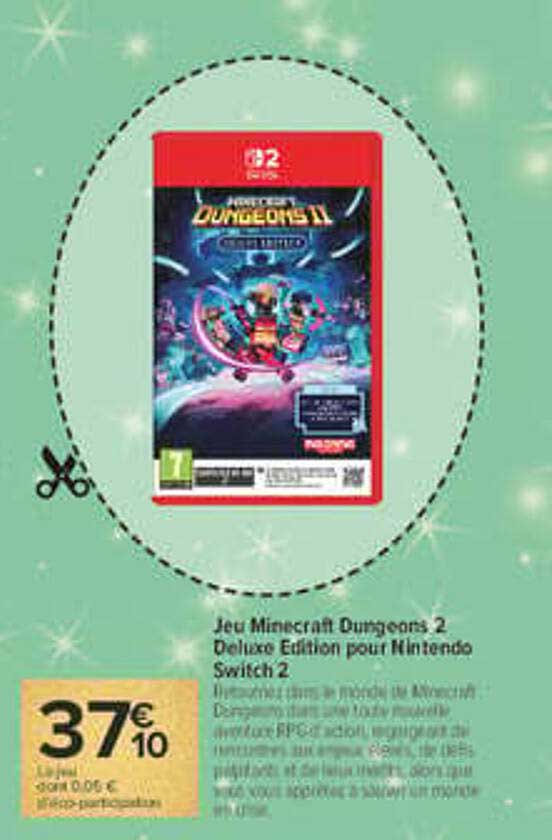 Jeu Minecraft Dungeons 2 Deluxe Edition pour Nintendo Switch 2