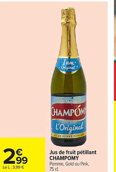 Jus de fruit pétillant CHAMPOMY