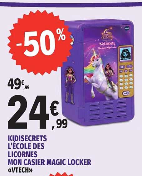 KIDISECRETS L'ÉCOLE DES LICORNES MON CASIER MAGIC LOCKER «VTECH»