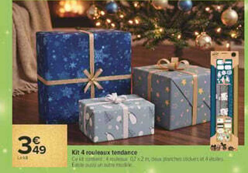 KIT 4 rouleaux tendance