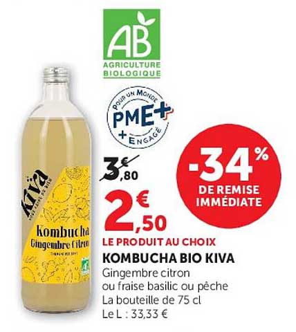 KOMBUCHA BIO KIVA