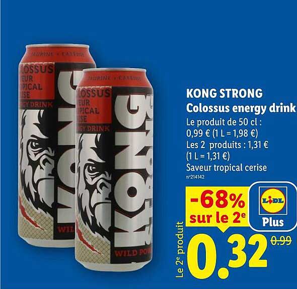 KONG STRONG Colossus energy drink