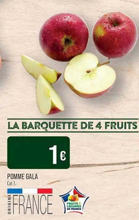 LA BARQUETTE DE 4 FRUITS