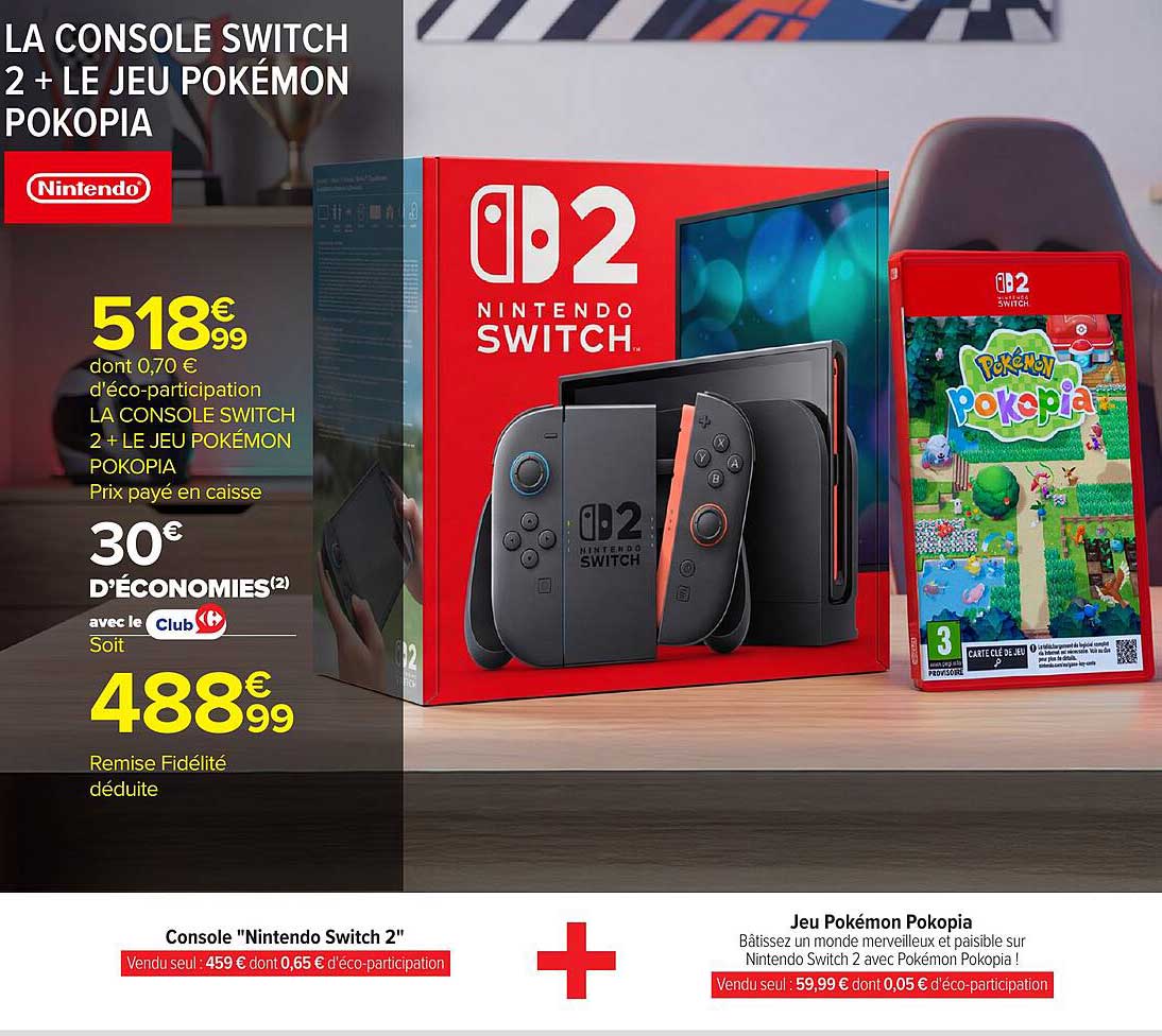 LA CONSOLE SWITCH 2 + LE JEU POKÉMON POKOPIA