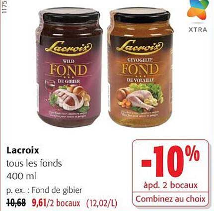Lacroix tous les fonds 400 ml