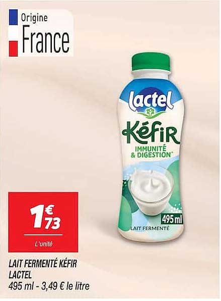 LAIT FERMENTÉ KÉFIR LACTEL