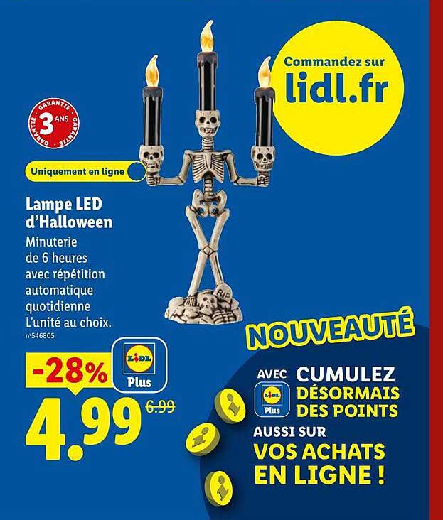 Lampe LED d’Halloween