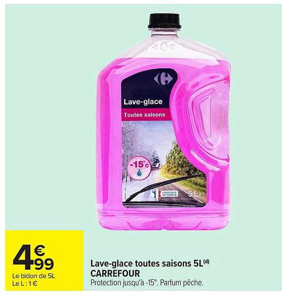 Lave-glace toutes saisons 5L(d) CARREFOUR