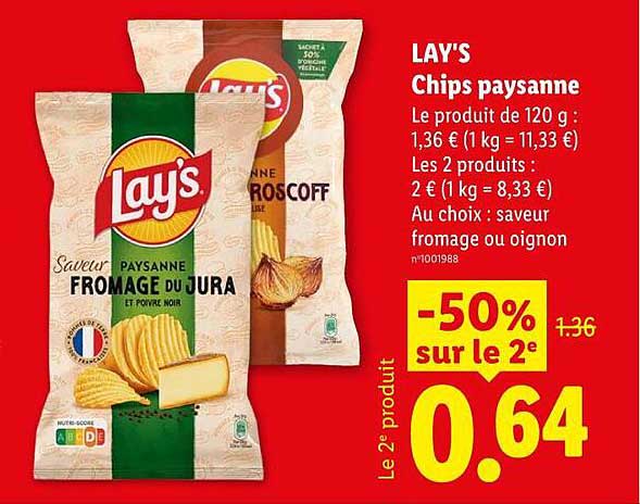 LAY'S Chips paysanne