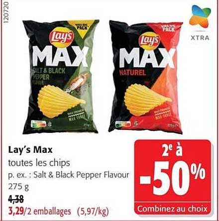 Lay’s Max toutes les chips