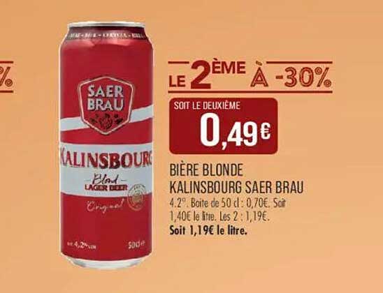 LE 2ÈME À -30%