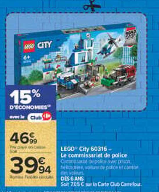 LEGO® City 60316 - Le commissariat de police