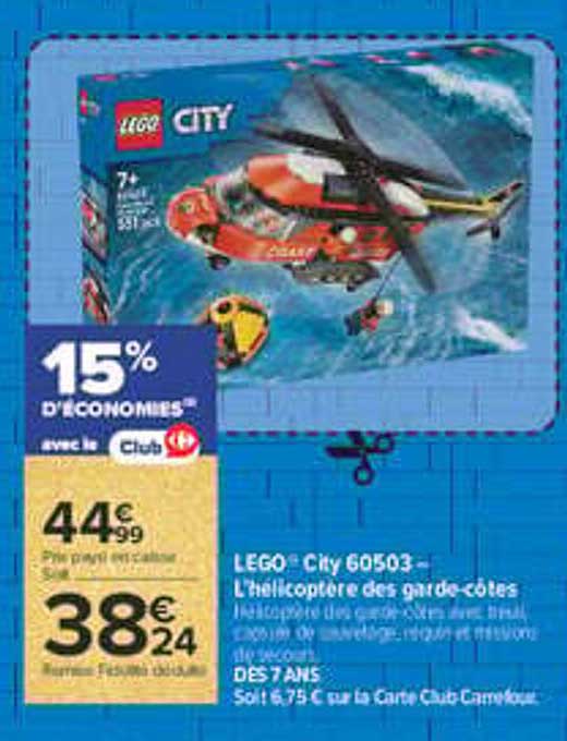 LEGO® City 60503 - L’hélicoptère des garde-côtes