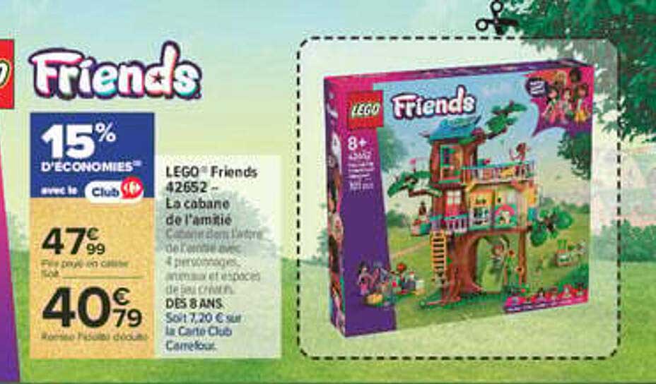 LEGO® Friends 42652 - La cabane de l’amitié
