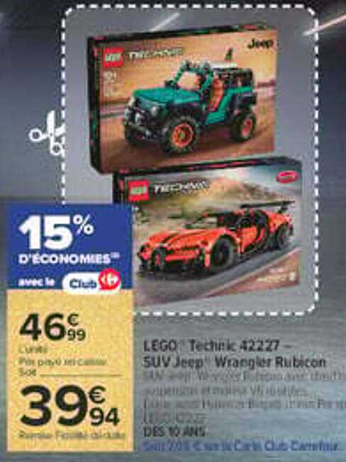 LEGO Technic 42217 SUV Jeep Wrangler Rubicon