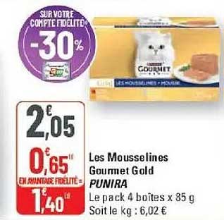 Les Mousselines Gourmet Gold PUNIRA