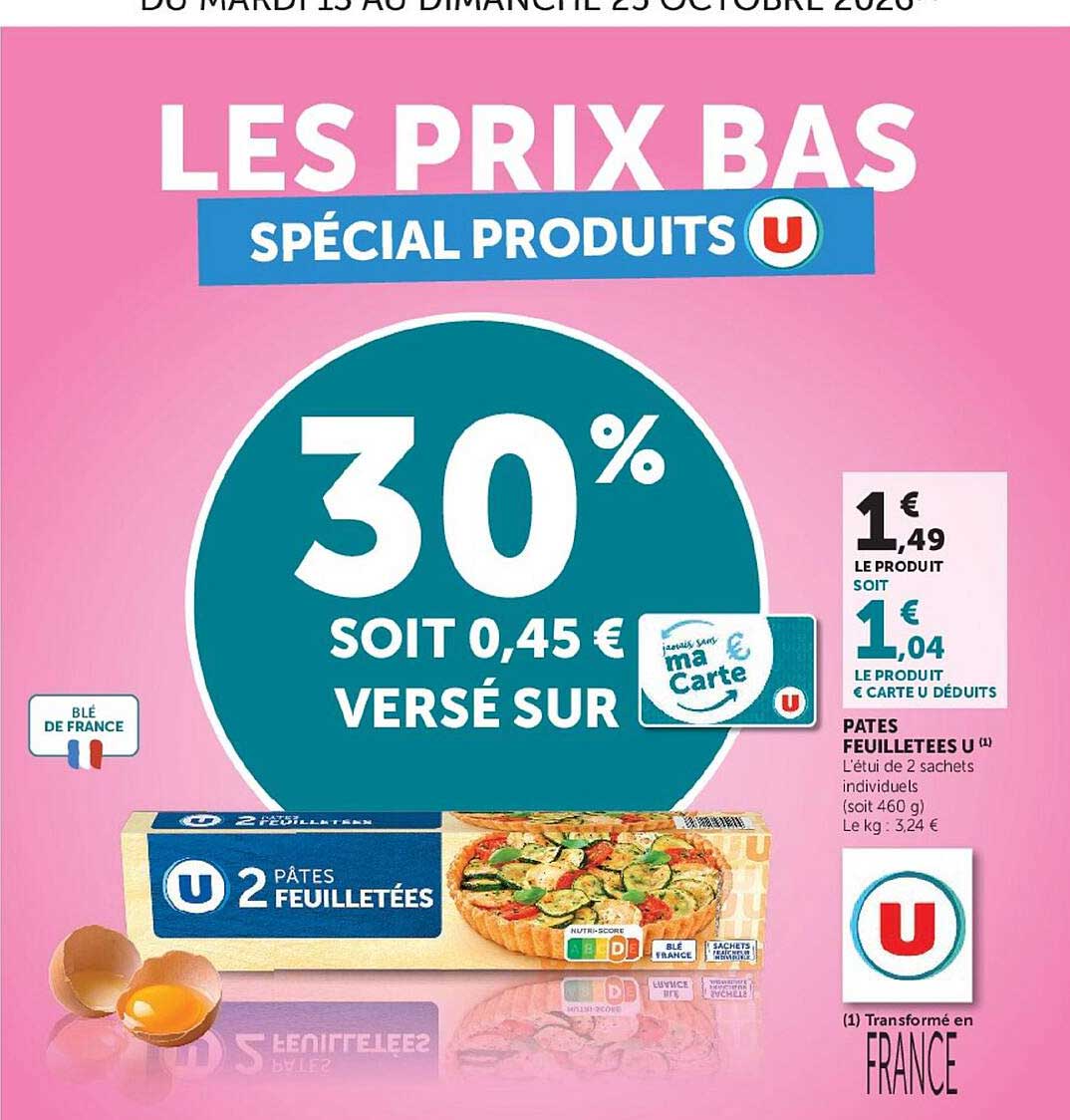 LES PRIX BAS SPÉCIAL PRODUITS U