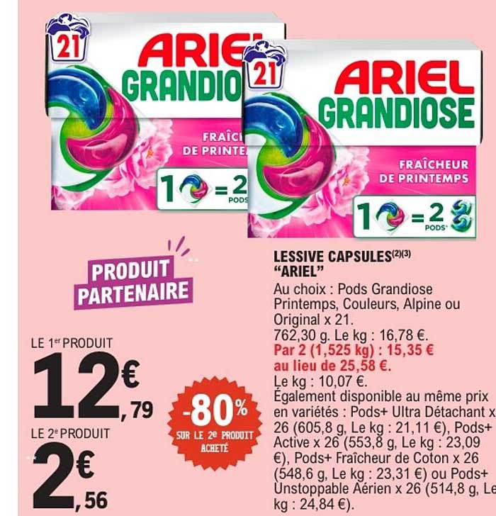 LESSIVE CAPSULES “ARIEL”