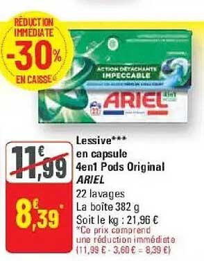 LESSIVE*** en capsule 4en1 Pods Original ARIEL