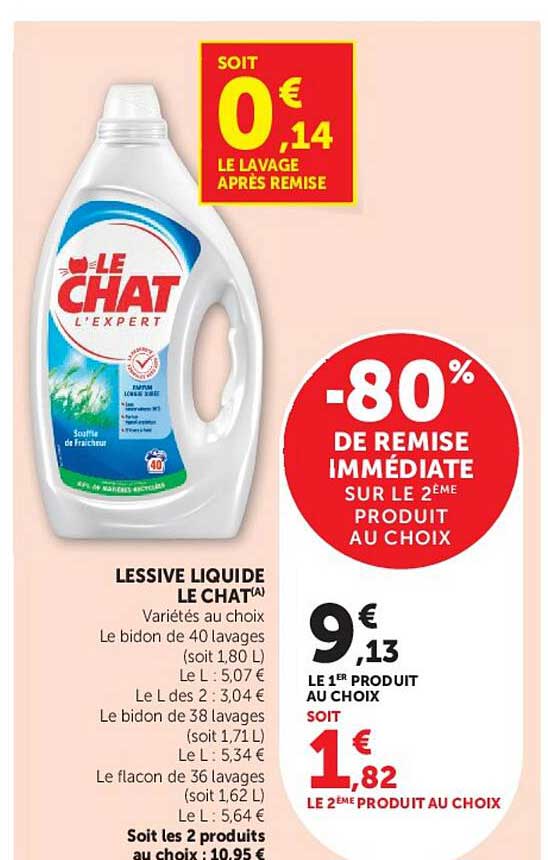 LESSIVE LIQUIDE LE CHAT