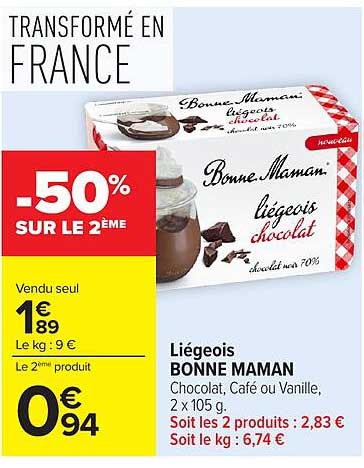 Liégeois BONNE MAMAN