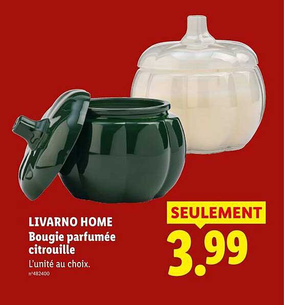 LIVARNO HOME Bougie parfumée citrouille