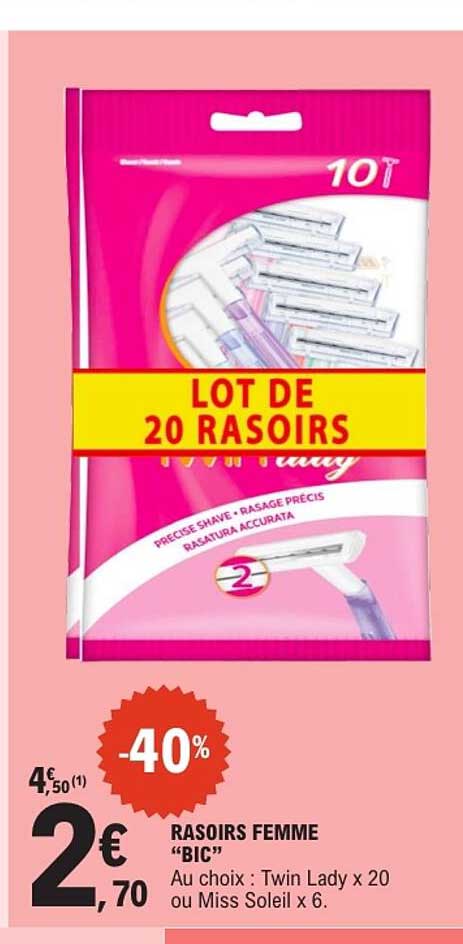 LOT DE 20 RASOIRS
