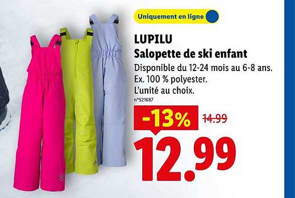 LUPILU Salopette de ski enfant